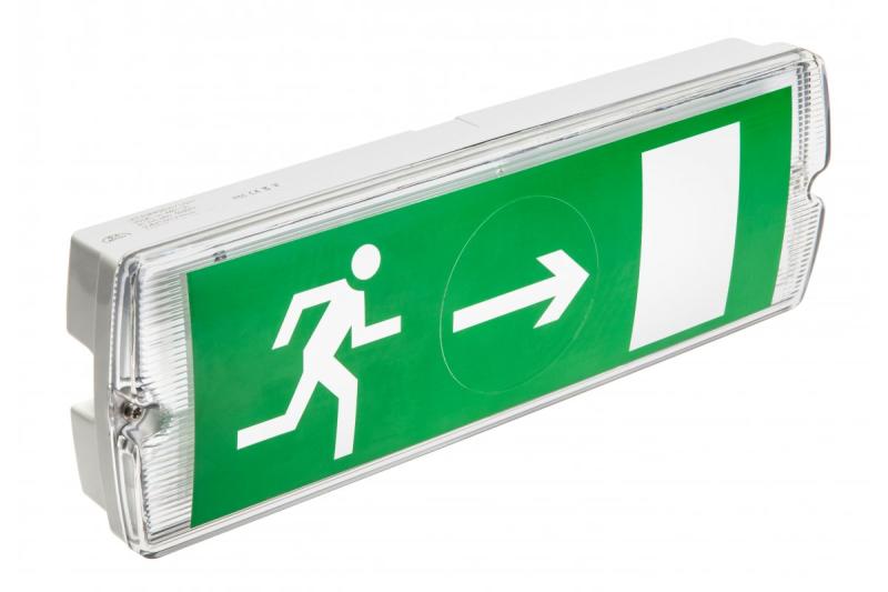 LED nødbelysning SAHER-1 LED DUO, 3W, 300lm, AC220-240V, 50-60Hz, IP65, 1h, 6400K 1208963122