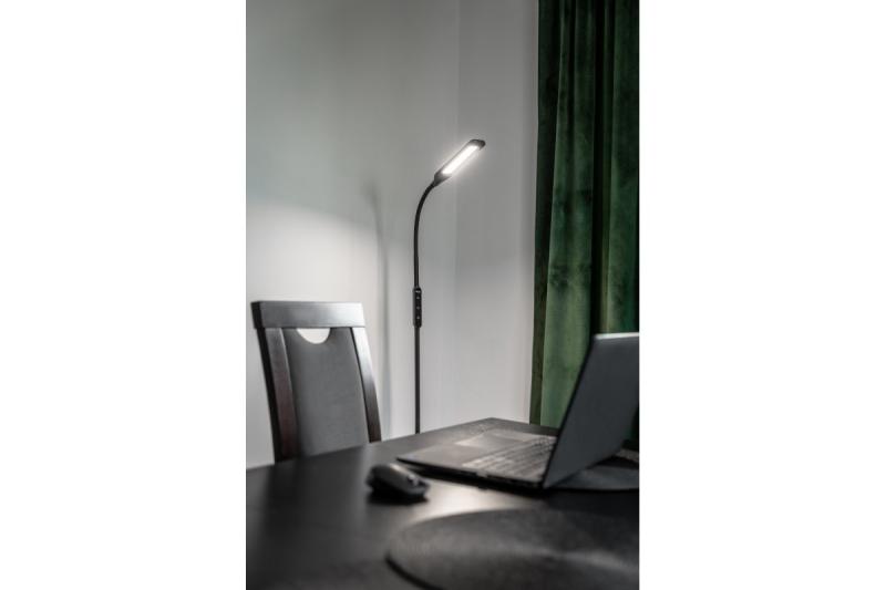 Decor Gulvlampe Vasalia 8W 450lm AC220-240V 4-CCT 5-trins dæmper timer45' PF>0,5 RA>80 Sort 1208963348