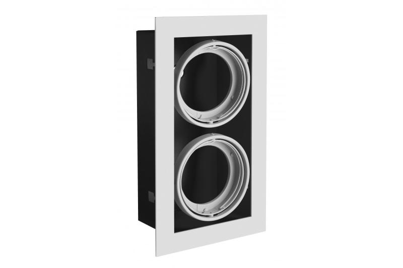 Dekor PIREO loftarmatur indbygning DOBBELT grå/grå 1208963777