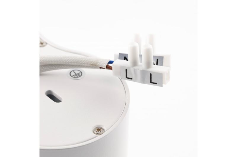 Dekor Loftarmatur AVEIRO DUO aluminium 160x80x85mm IP20 maks 20W*2 rund hvid. 1208963827