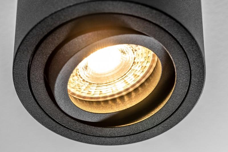 Dekor Loftarmatur AVEIRO aluminium 80x85mm IP20 maks 20W rund sort. 1208963830