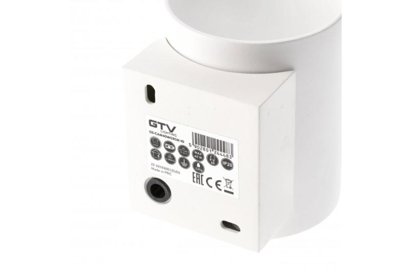 Decor Vægarmatur CAMPIONE aluminium G9 IP20 maks. 40W IP20 rund hvid. 1208963852