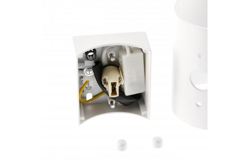 Decor Vægarmatur CAMPIONE aluminium G9 IP20 maks. 40W IP20 rund hvid. 1208963852