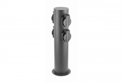Decor Tuinpaal CORTA-P 36 IP54 AC220-240V 50-60Hz 4*Schuko stikkontakt maks. 3500W pæl grafit. 1208963859