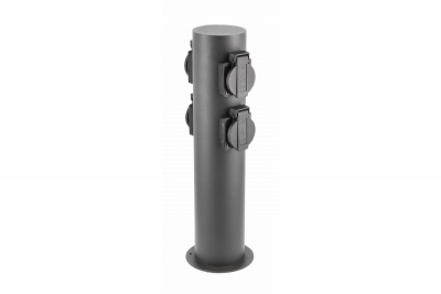 Decor Tuinpaal CORTA-P 36 IP54 AC220-240V 50-60Hz 4*Schuko stikkontakt maks. 3500W pæl grafit. 1208963859