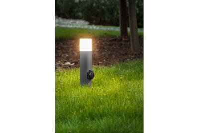 Dekor CORTA-P 40 havelampe E27 MAX.25W IP44 AC220-240V 50-60Hz stikontakt max. 3000W stolpe grafit. 1208963861
