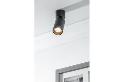 Dekor Loftarmatur FARGO MINI aluminium 56x150mm IP20 maks 20W rund sort. 1208963877