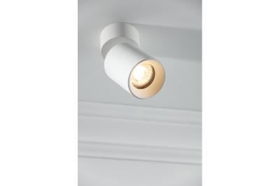 Dekor Loftlampe FARGO aluminium 70x160mm IP20 maks 20W rund hvid. 1208963878