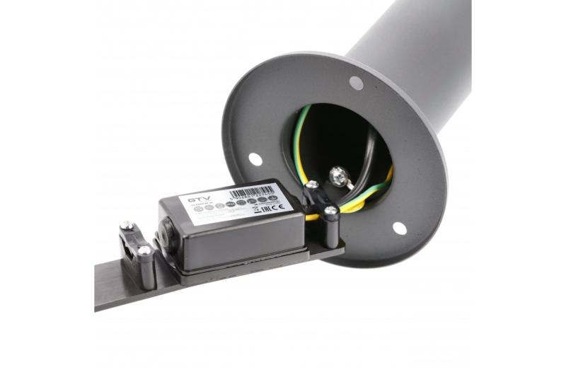 Dekor KERTA-P 50 havelampe E27 MAX.12W IP44 AC220-240V 50-60Hz stolpe grafit 1208963907