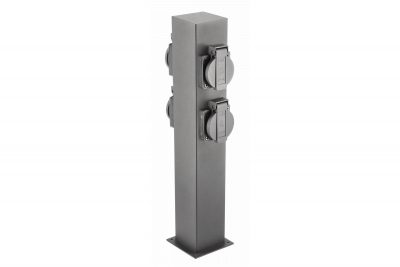 Decor Garden post LARGO-P 36 IP44 AC220-240V 50-60Hz 4*schuko socket max.3500W post graphite 1208963917