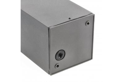 Dekor Loftarmatur LENTO alum 100x130 IP54 max 35W firkantet grafit. 1208963923