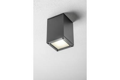 Dekor Loftarmatur LENTO alum 100x130 IP54 max 35W firkantet grafit. 1208963923