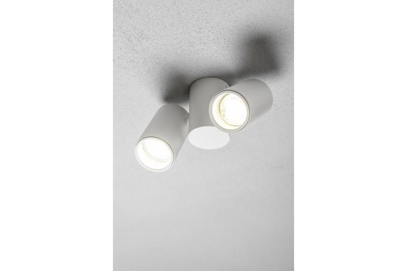 Decor Ceiling luminaire LUPO aluminum 17.5x5.6x11.5 IP20 2*GU10 max. 50W round white 1208963925