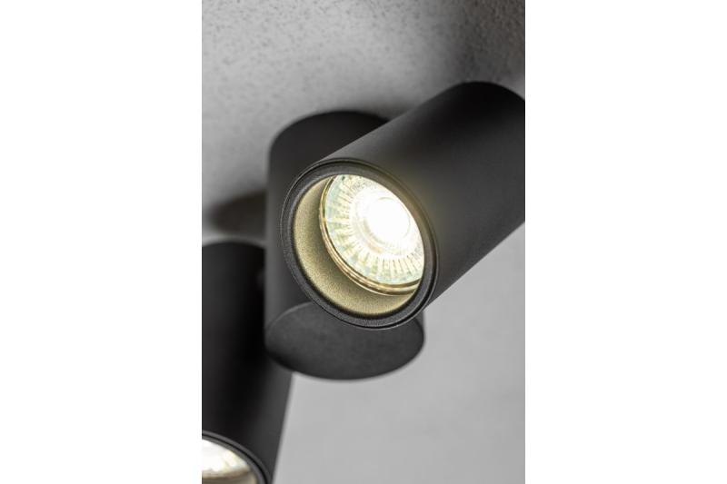 Decor Ceiling luminaire LUPO aluminum 17.5x5.6x11.5 IP20 2*GU10 max. 50W round black 1208963926