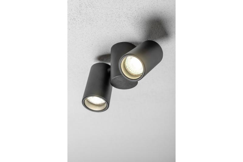 Decor Ceiling luminaire LUPO aluminum 17.5x5.6x11.5 IP20 2*GU10 max. 50W round black 1208963926