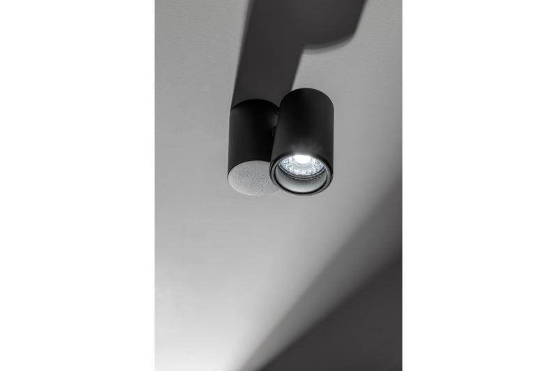 Decor Ceiling luminaire LUPO aluminum 11.6x5.6x11.5 IP20 1*GU10 max. 50W round black 1208963928