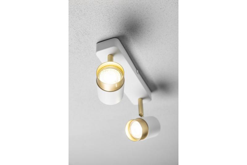 Decor Ceiling luminaire ORIO aluminium 24.0x5.5x14.0 IP20 2*GU10 max. 50W round white 1208963964