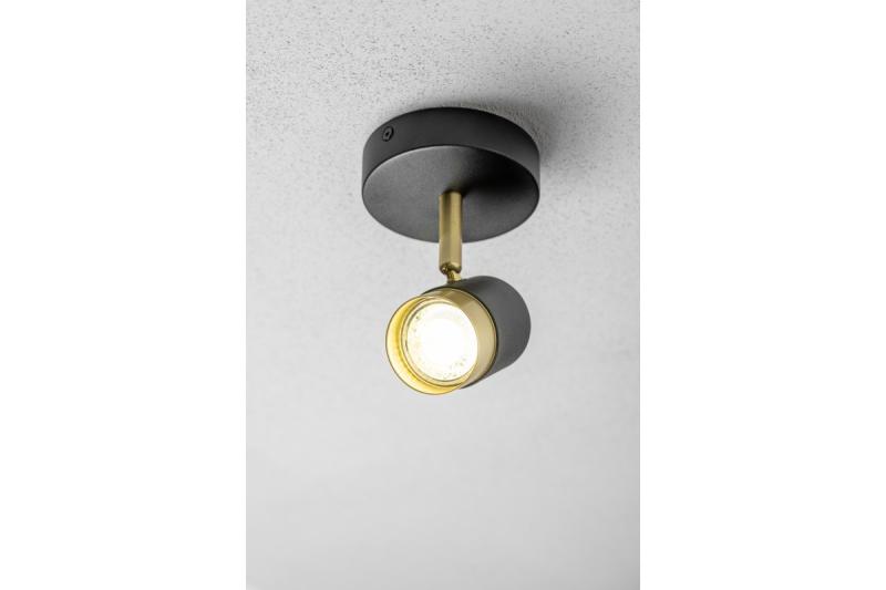 Decor Ceiling luminaire ORIO aluminum 11.6x5.6x11.5 IP20 1*Gu10 max. 50W round black 1208963969