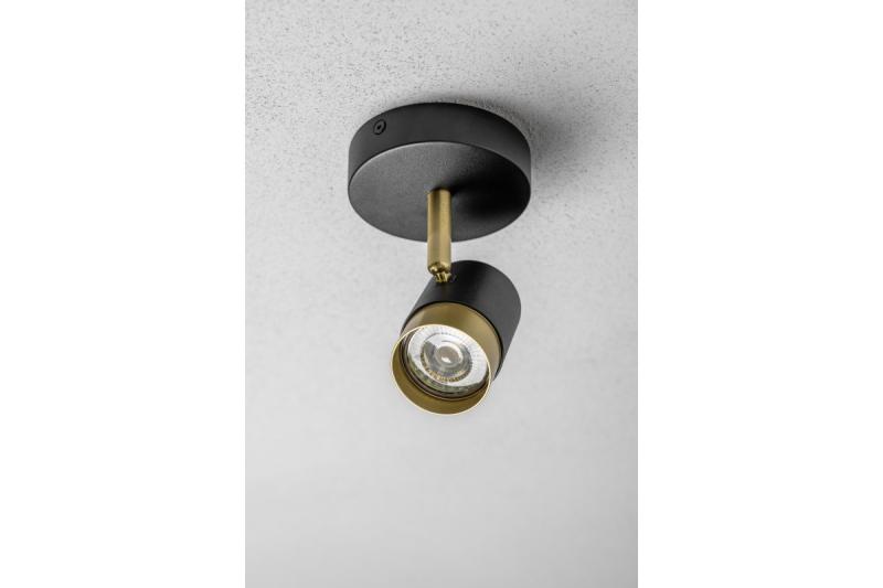 Decor Ceiling luminaire ORIO aluminum 11.6x5.6x11.5 IP20 1*Gu10 max. 50W round black 1208963969