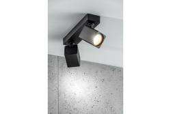 Dekor Loftarmatur RENO aluminium IP20 maks. 20W*2 dobbelt firkant sort. 1208963980