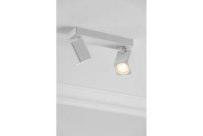 Dekor Loftarmatur RENO aluminium IP20 maks. 20W*2 dobbelt firkantet hvid. 1208963981