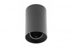 Loftlampe armatur RESTO PC φ80x125mm IP20 max 20W rund sort. 1208963985