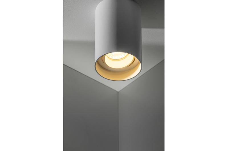 Decor Ceiling light fixture RESTO PC φ80x125mm IP20 max 20W round white 1208963986