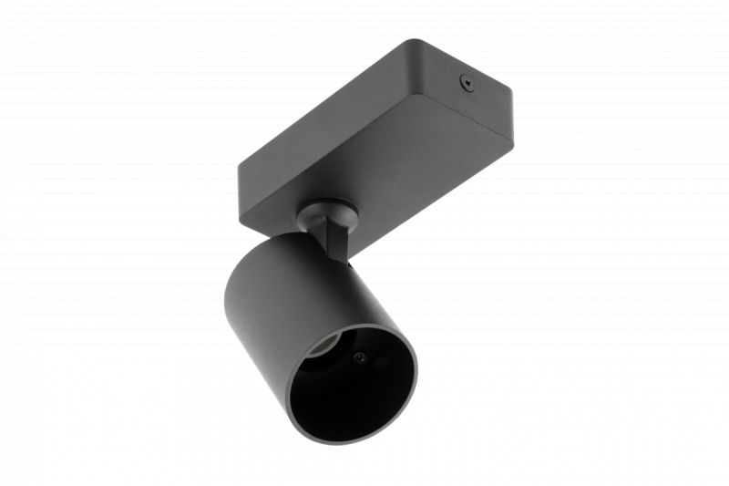 Decor Vægarmatur SANTO aluminium IP20 maks. 20W enkelt rund sort. 1208963993