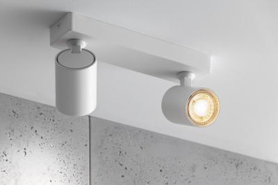 Dekor Loftarmatur SANTO aluminium IP20 maks. 20W*2 dobbelt rund hvid. 1208963998