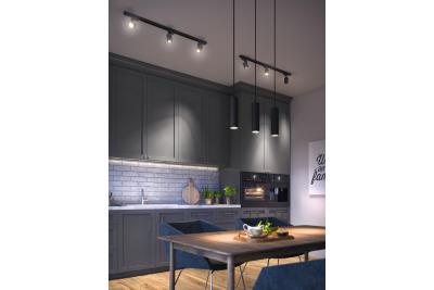 Dekor Ophængt armatur TRESOS II 3xGU10 aluminium IP20 maks. 3x20W sort. 1208964030