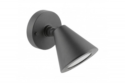 Decor Udendørs Væglampe LUSTINO-D GU10 MAX.20W IP44 AC220-240V 50-60Hz, til montering nederst på væggen, grafit. 1208964032