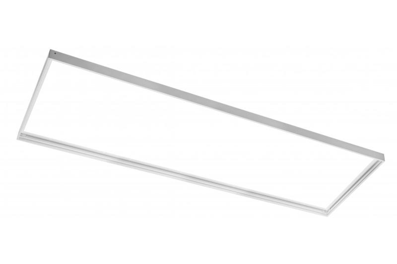 RAMME TIL LED-PANEL OVERFLADEMONTERING 30x120 cm (KING), hvid 1208965294
