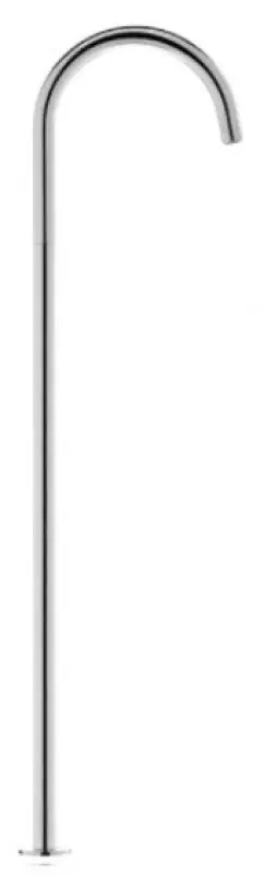 Waterevolution Flow fritstående håndvaskarmatur med tud PVD Børstet lys guld T1677WGE