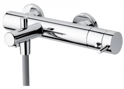 Waterevolution Flow badthermostaat met handdoucheset PVD Lichtgoud T130TWGE