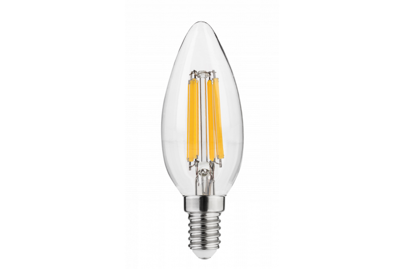 LED LYSKILDE, FILAMENT, A-G, C35, 2700K, E14, 5,8W, AC220-240V, 360°, 640lm, 50mA 1208966964
