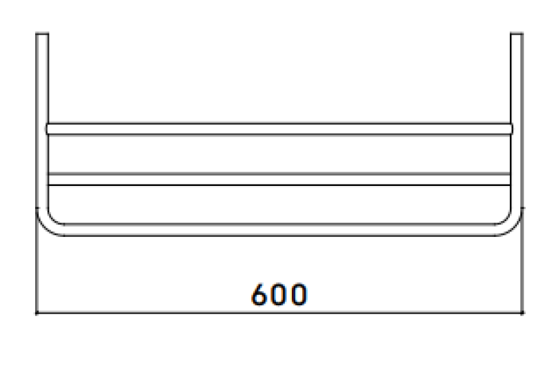 Waterevolution flow håndklædeholder gun metal A118GME