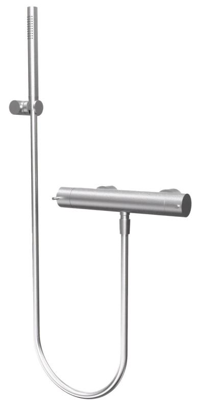 Waterevolution Flow brusetermostat med brusesæt rustfrit stål T140TNIE