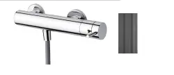 Waterevolution Flow brusearmatur med brusesæt rund PVD gunmetal T140TNRGME