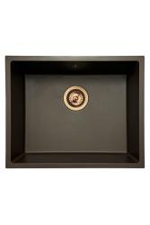 GraniteMy Universal granit café vask 50x40 cm overmontering, undermontering og planmontering med kobberprop 1208967229