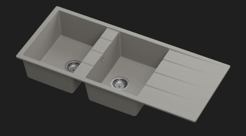 GraniteMy Universal vask Quartz Granit farveprøve TAUPE 1208967247