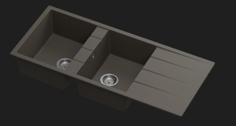 GraniteMy Universal håndvaske Quartz granit farveprøve Cafe 1208967248