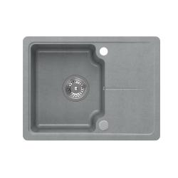 Quadri Kendal grå granitvask 58x44cm med afdrypningsområde 1208967404