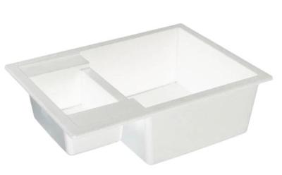 GraniteMy Smart ekstra lav 1,5 granit overflade hvid vask 58x44cm 1208967418