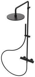 Waterevolution Flow brusekombination med regnbruser mat sort 250mm T141N25PR