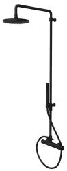 Waterevolution Flow brusesæt med regnbruser mat sort 200mm T141NRPR