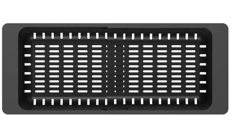 Quadri sort justerbar affaldsbakke 320/460 x 185mm til vaske 1208967541