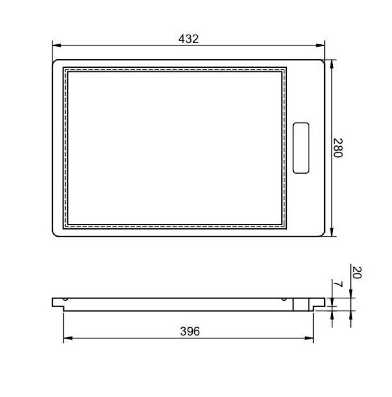 Pure.Sink Prestige skærebræt træ PPGCB40-23