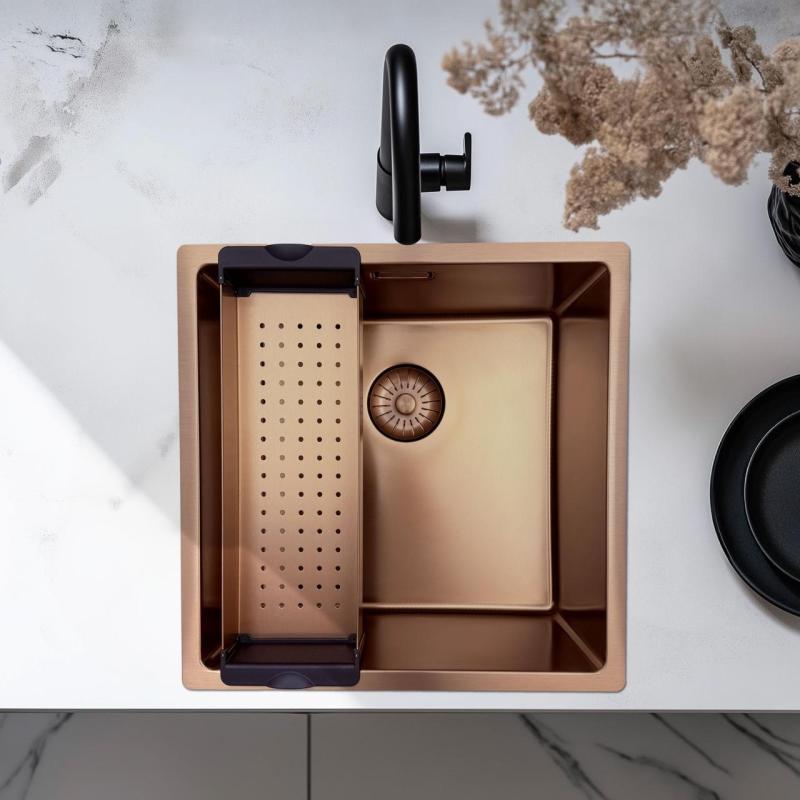 Pure.Sink Prestige indsatsvask vask Kobber PPGCL40-62