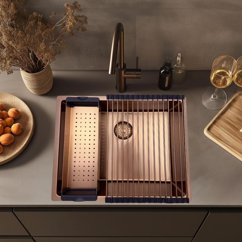 Pure.Sink Prestige rulleunderlag vask Kobber PPGRM40-62