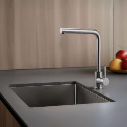 Pure.Sink Elite Steel Spark køkkenarmatur rustfrit stål PS8040-02